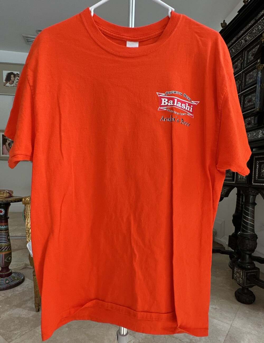 Gildan Balashi Premium Beer Aruba's Beer Orange T-Shirt Size L